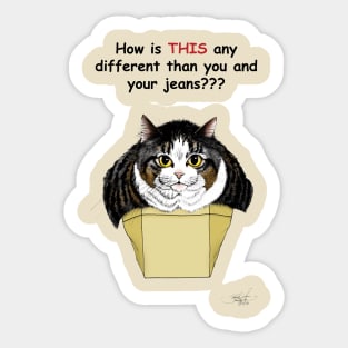 Muffin Top Cat Sticker